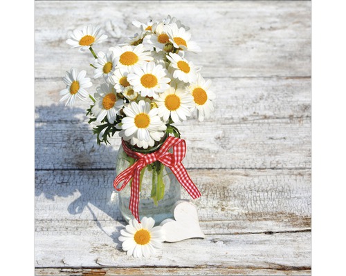 Glasbild Marguerite I 30x30 cm GLA1283
