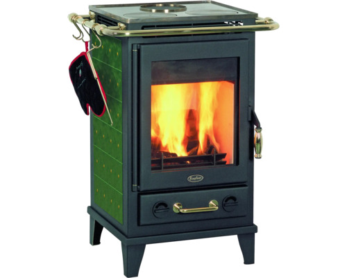 Kaminofen Fireplace Florenz Keramik grün 7 kW Kaminofen Fireplace Florenz Keramik grün 7 kW
