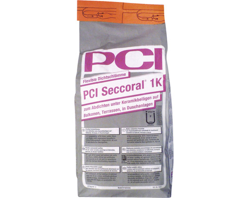 PCI Seccoral® 1K Flexible Dichtschlämme zum Abdichten grau 3,5 kg PCI Seccoral® 1K Flexible Dichtschlämme zum Abdichten grau 3,5 kg