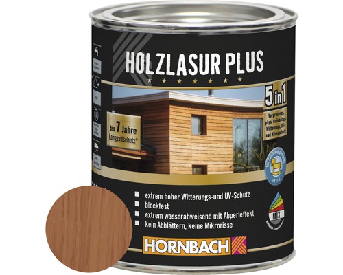 HORNBACH Holzlasur Plus mahagoni 750 ml-0
