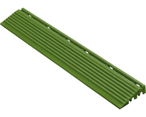 Grüner Kantenschutz aus Kunststoff