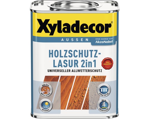Xyladecor Holzschutzlasur 2in1 für den Außenbereich in einer Dose