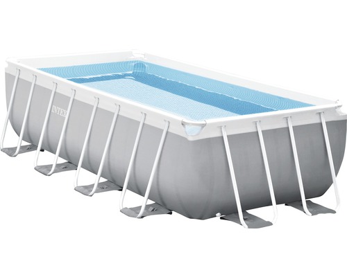 Rechteckiger Pool mit Stahlrahmen