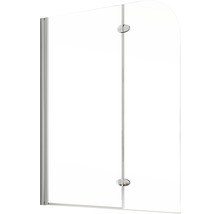 Badewannenaufsatz 2-teilig SCHULTE Komfort 112 x 140 cm Klarglas Profilfarbe chromoptik D3353 41 50 02 21 1 140