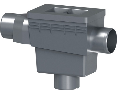 Aufsicht eines Kunststoff-Straßenablaufs