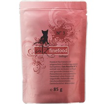 Catz finefood N° 3 Geflügel Katzenfutter, 85 Gramm Packung