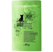 Catz Finefood N° 23 Katzenfutter Rind und Ente, 85 Gramm