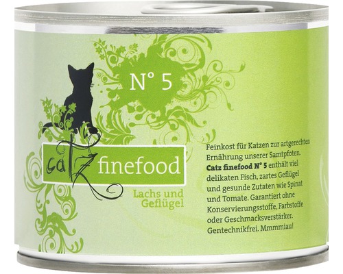 Catz finefood Katzenfutter Dose Lachs und Geflügel