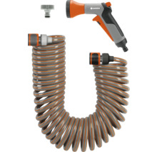 Gardena Spiralschlauch-Set mit Reinigungsspritze und Wasserhahnanschluss