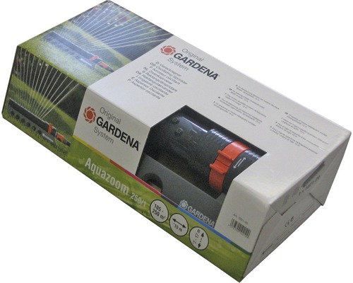Verpackung Gardena Aquazoom 250/1 Rechteckregner
