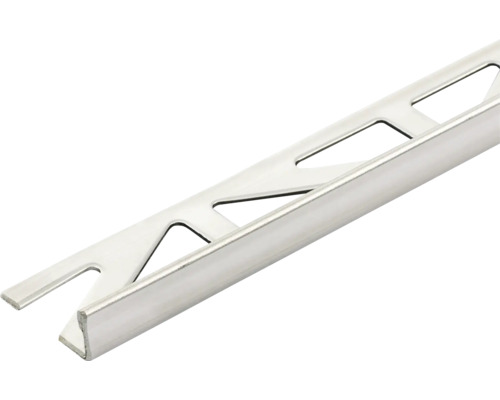 Winkel-Abschlussprofil Dural Durosol Edelstahl Länge 100 cm Höhe 10 mm Fliesenprofil aus Metall