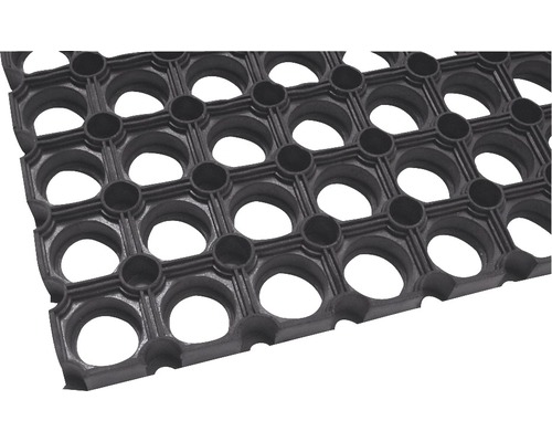 Gummiwabenmatte schwarz 40x60 cm | HORNBACH