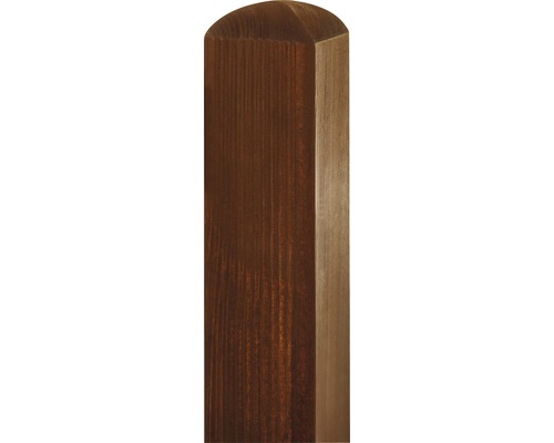 Pfosten Konsta gehobelt 9 x 9 x 100 cm braun Holzpfosten mit abgerundeter Spitze
