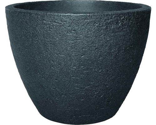 Pflanztopf geli Stone Kunststoff Ø 50 H 38 cm anthrazit | HORNBACH | Übertöpfe
