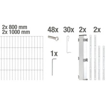 Zaungabione ALBERTS Step2 Grundset zum Aufschrauben 200 x 180 cm feuerverzinkt-thumb-5