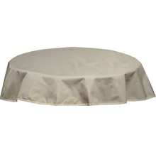 Tischdecke Ø 120 cm Polyester rund beige