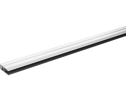SKANDOR Abschlussprofil silber eloxiert inkl. Clipschiene 10x28x900 mm Aluminiumprofil für verschiedene Anwendungen