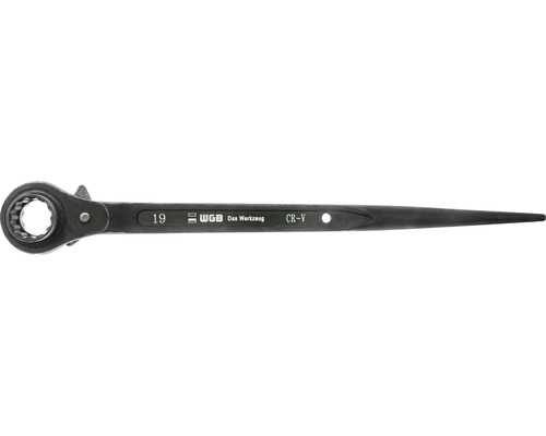 Gerüstbau-Ratsche Schlüsselweite 19x22 mm mit 32 Zähnen