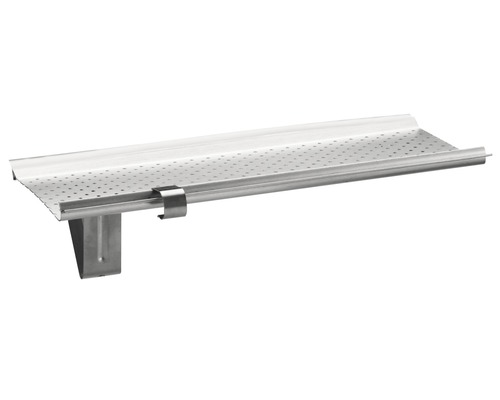 Zambelli Laubschutz Aluminium für Rinnengröße 333 mm L = 2000 mm Dachrinnen Laubschutz aus Metall mit Halterung