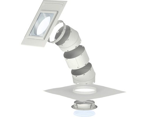 VELUX Tageslichtspot TLR 0K14 für Schräkdach mit flachen Eindeckmaterialien 47x47 cm inkl. starrem Rohr