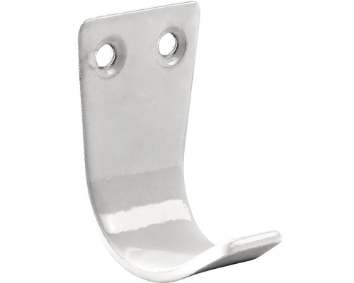 Metallhaken zur Wandmontage mit zwei Befestigungslöchern