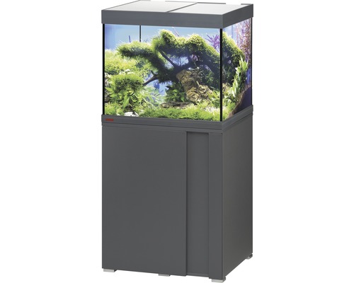 Aquariumkombination EHEIM Vivaline 150 mit LED-Beleuchtung, Heizer, Filter und Unterschrank anthrazit