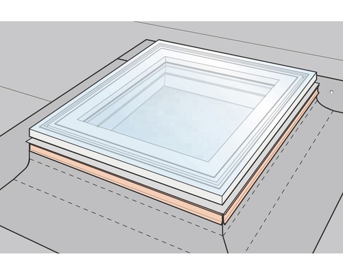 VELUX Kappleisten-Set ZZZ210 für Flachdachfenster 120x120 cm-0