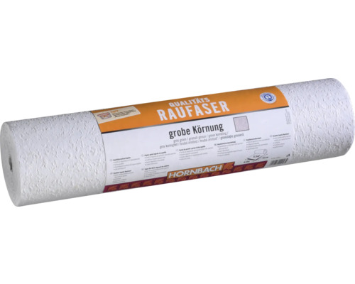 Raufasertapete mit grober Körnung auf einer Rolle