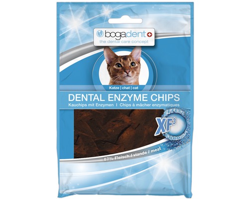 Ergänzungsfutter bogadent Katzensnack Dental Enzyme Chips 50 g