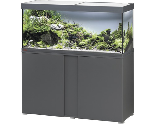 Aquariumkombination EHEIM Vivaline 240 mit LED-Beleuchtung, Heizer, Filter und Unterschrank anthrazit