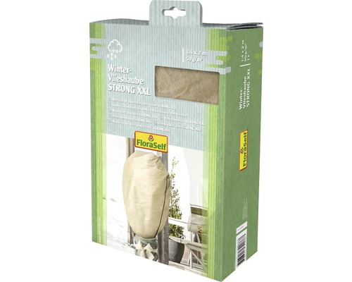 FloraSelf Winter-Vlieshaube Protect XXL 2x1.4 m beige 50g/m2