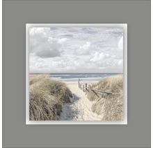 Dekoratives Wandbild mit einem Weg durch die Dünen zum Strand und Meer.