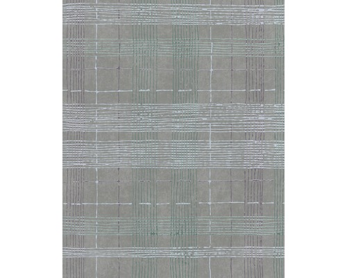 Vliestapete 30439 Casual Streifen grau braun Tapete mit grafischem Karomuster