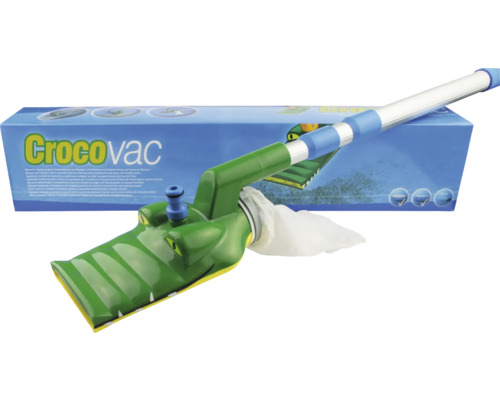 Krokodil Poolreiniger mit Teleskopstange und Verpackung