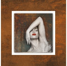 Dekoratives Wandbild mit einer Frau mit rotem Lippenstift