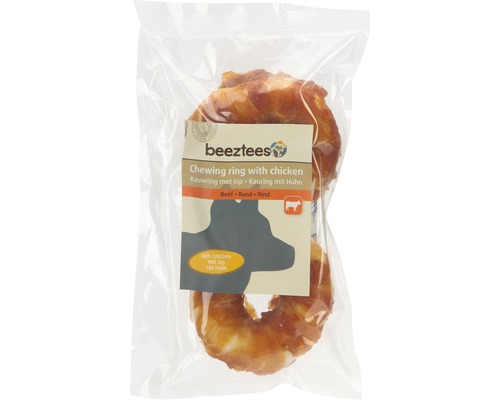 Hundesnack beeztees Kauring Rind mit Huhn 2x7,5 cm Kauartikel Beetztees Kau-Ringe mit Hühnchen in Verpackung