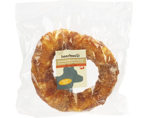 Hundesnack beeztees Kauring mit Huhn 1x19 cm Kauartikel Kauartikel Ring mit Hühnchen für Hunde in Verpackung