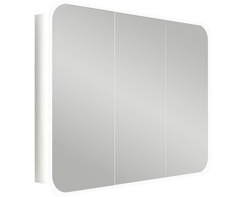 Spiegelschrank mit drei Türen und Beleuchtung