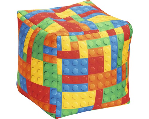 Sitzhocker Sitting Point Cube Bricks ca. 60 Liter bunt 40x40x40 cm