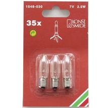 Weihnachtsbaumkerzen Ersatzlampen 7 Volt 2,5 Watt im 35er Pack