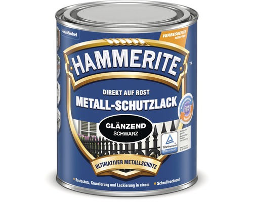 HAMMERITE Metallschutzlack glänzend schwarz 2,5 l