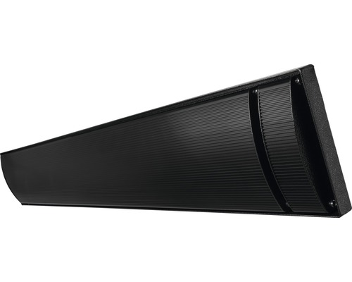 Schwarzer Heizstrahler für den Außenbereich