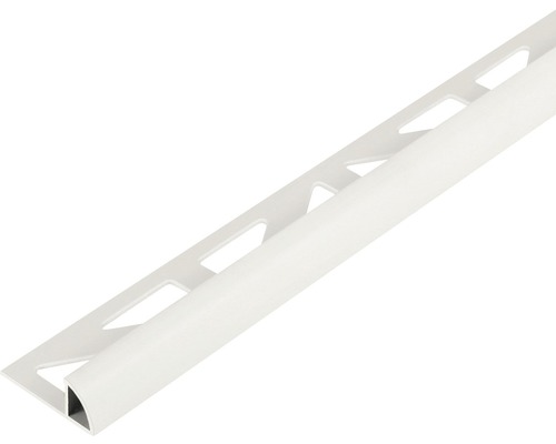 Viertelkreis-Abschlussprofil Dural Durondell DRP 1030 weiß Länge 250 cm Fliesen Abschlussprofil aus Kunststoff