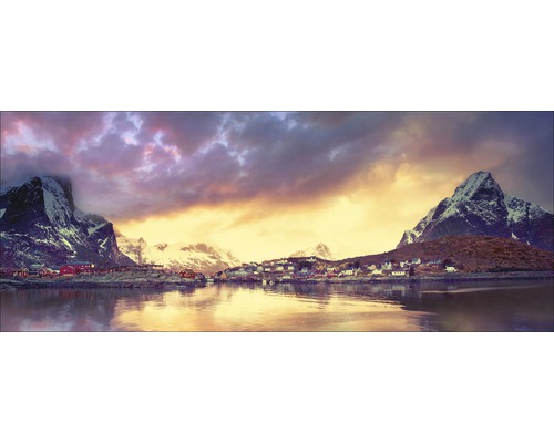 Glasbild Mountain Skyline II 50x125 cm GLA1852