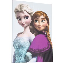 Leinwandbild mit den Charakteren Anna und Elsa aus dem Film Die Eiskönigin