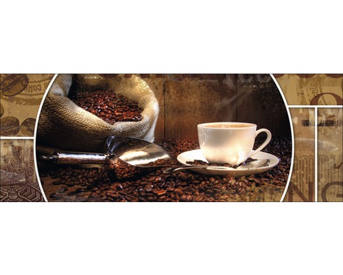 Glasbild Coffee Composition I 30x80 cm GLA334