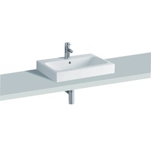 GEBERIT Aufsatzwaschbecken iCon 60 cm weiß mit KeraTect® Spezialglasur 124560600