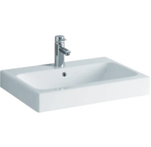 GEBERIT Aufsatzwaschbecken iCon 60 cm weiß mit KeraTect® Spezialglasur 124560600