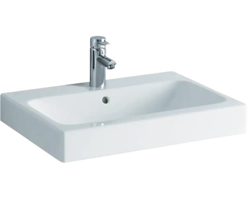 GEBERIT Aufsatzwaschbecken iCon 60 cm weiß mit KeraTect® Spezialglasur 124560600