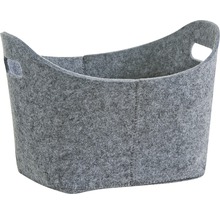 Aufbewahrungskorb Filz grau 12,6l